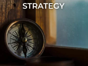 Perispec Strategy Sprint concept represented by a vintage compass pointing north, symbolising strategic direction, focus, and purposeful business growth.